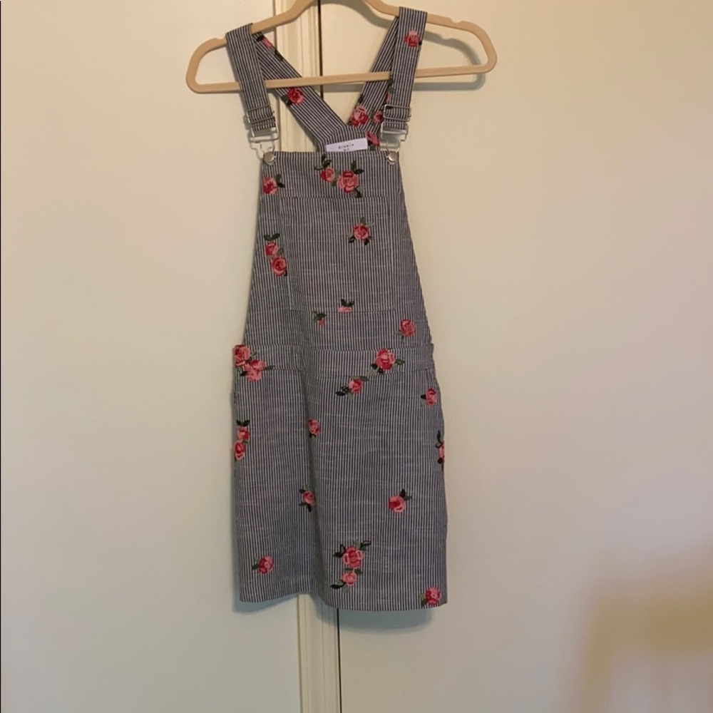 Playful overall dress